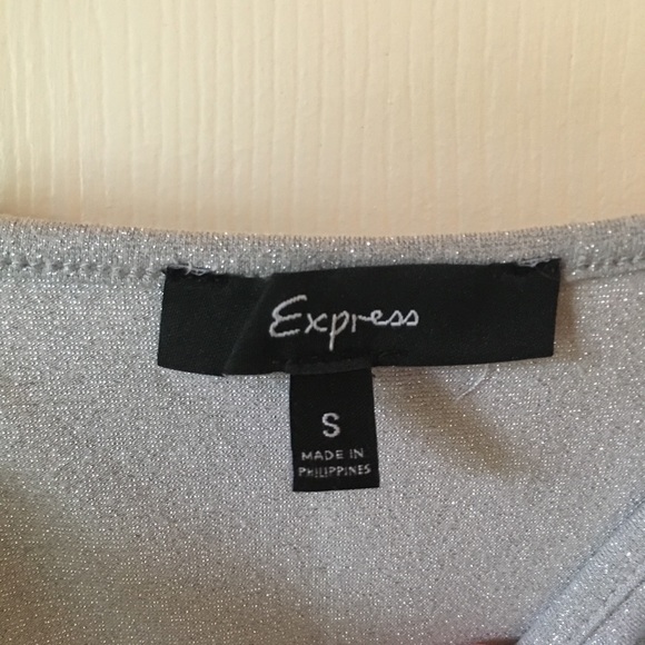 2 for 1 Express Blue & Silver Blouse & Silver Cami - Picture 7 of 7